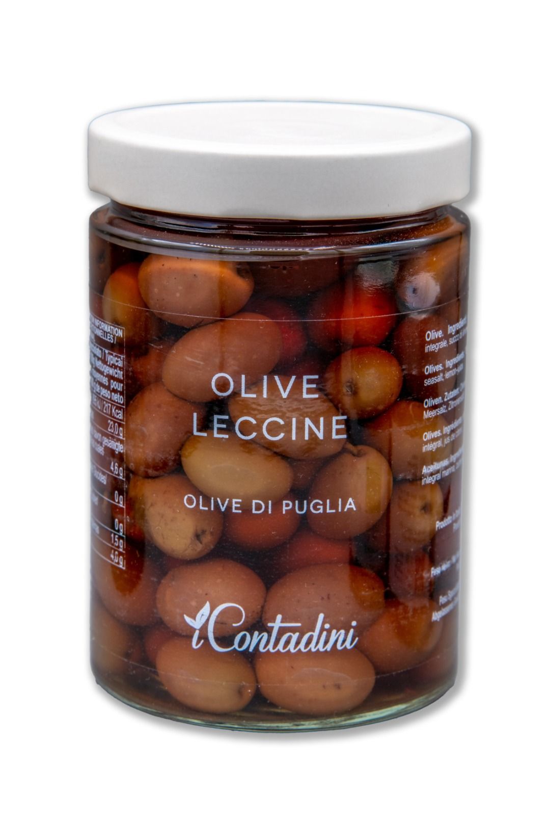 Olive Leccine 550 gr i contadini - Gustophia dispensa popolare