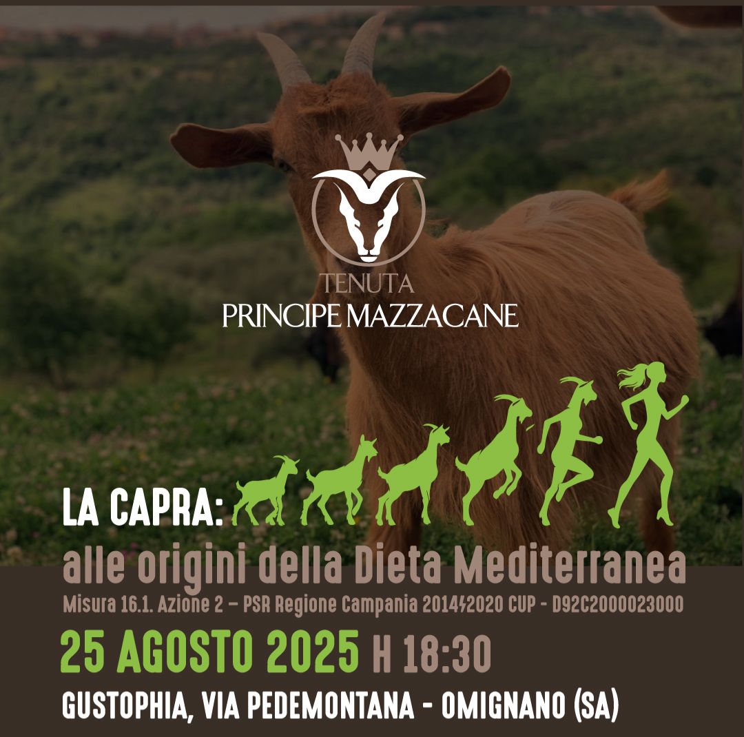 "La Capra: alle origini della Dieta Mediterranea": un convegno a Gustophia per riscoprire il ruolo benefico della capra nella tradizione alimentare