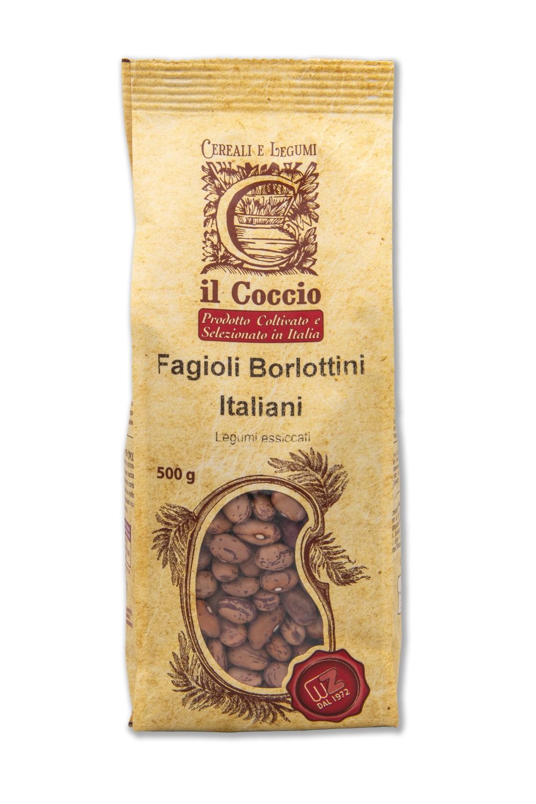 Il Coccio Borlotti Italiani 500gr - Gustophia dispensa popolare