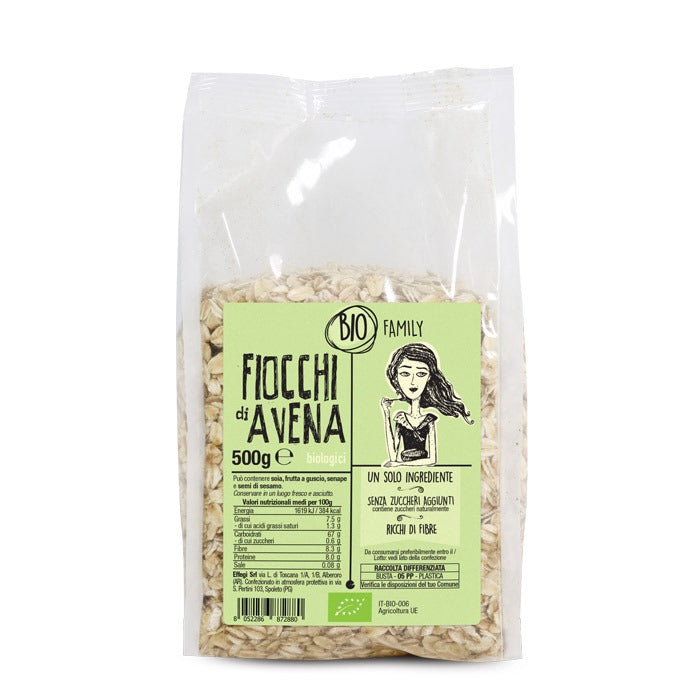 Fiocchi di Avena Bio gr 500 BIOFAMILY