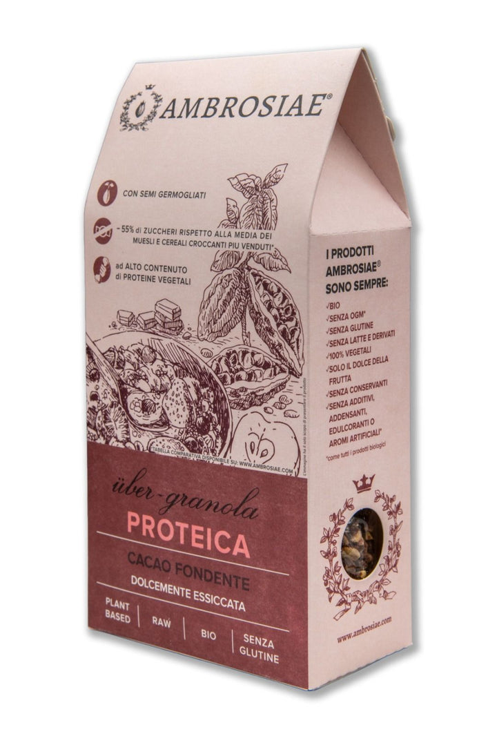 Ambrosiae Ubergranola proteica al cacao 250g - Gustophia dispensa popolare