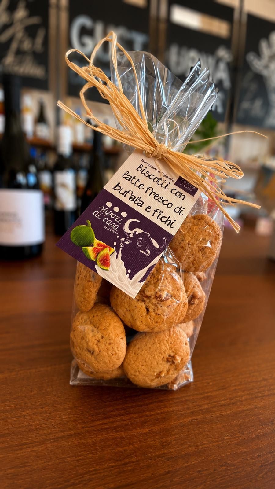 Giuliano Buffalo milk and fig biscuits Sapori casa 180 gr