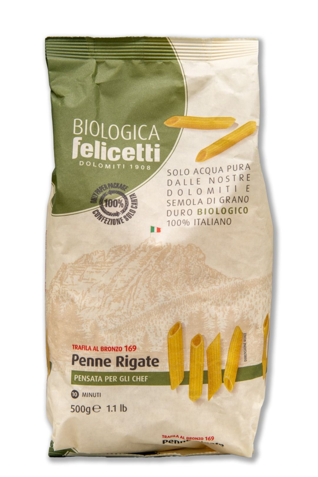 Penne Rigate Felicetti 500 gr - Gustophia dispensa popolare