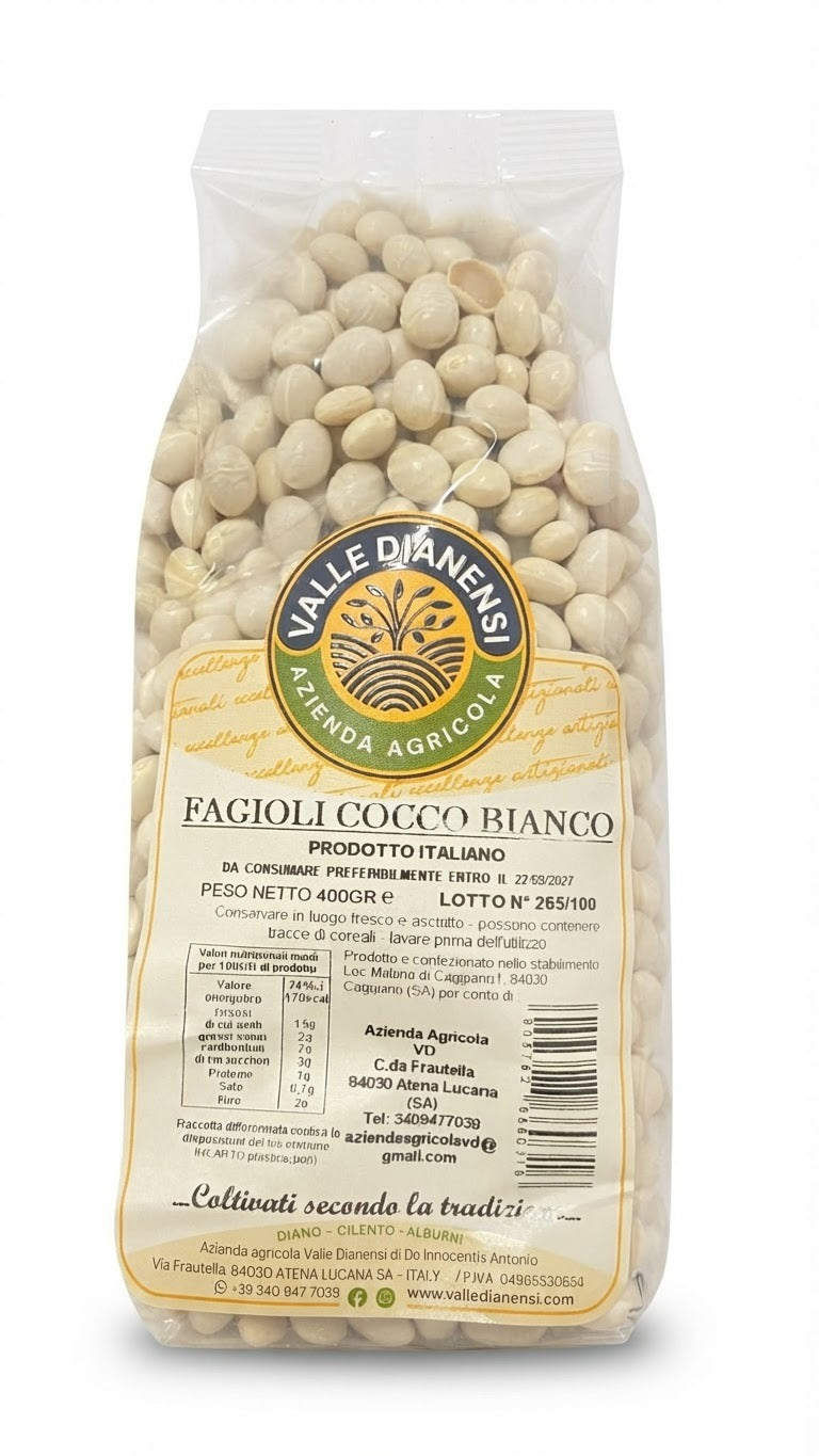 Fagioli Cocco Bianco 400 gr VALLE DIANENSI