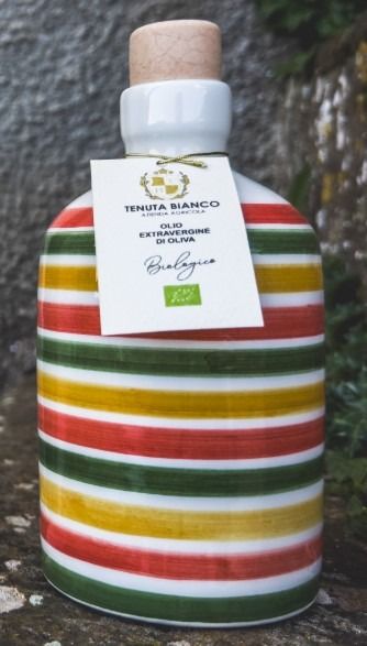 Olio extravergine d'oliva Bio bott. ceramica cl 50 Tenuta Bianco