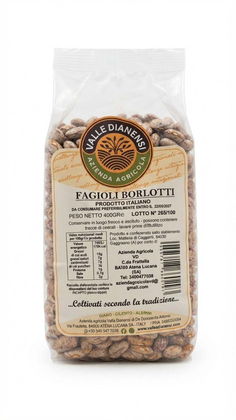Fagioli Borlotti 400 gr VALLE DIANENSI