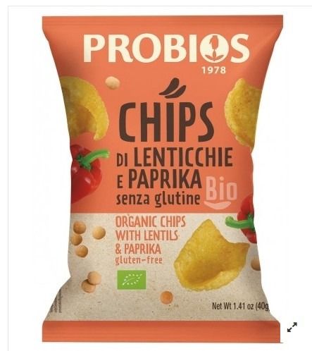 Chips vari gusti senza glutine 40 gr Probios