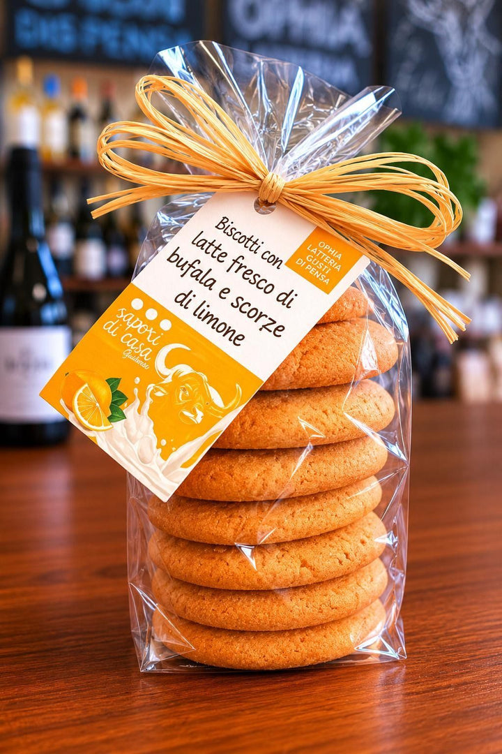 Biscotti con latte di bufala e scorzette di limone gr 180 Biscottificio Casa Giuliano